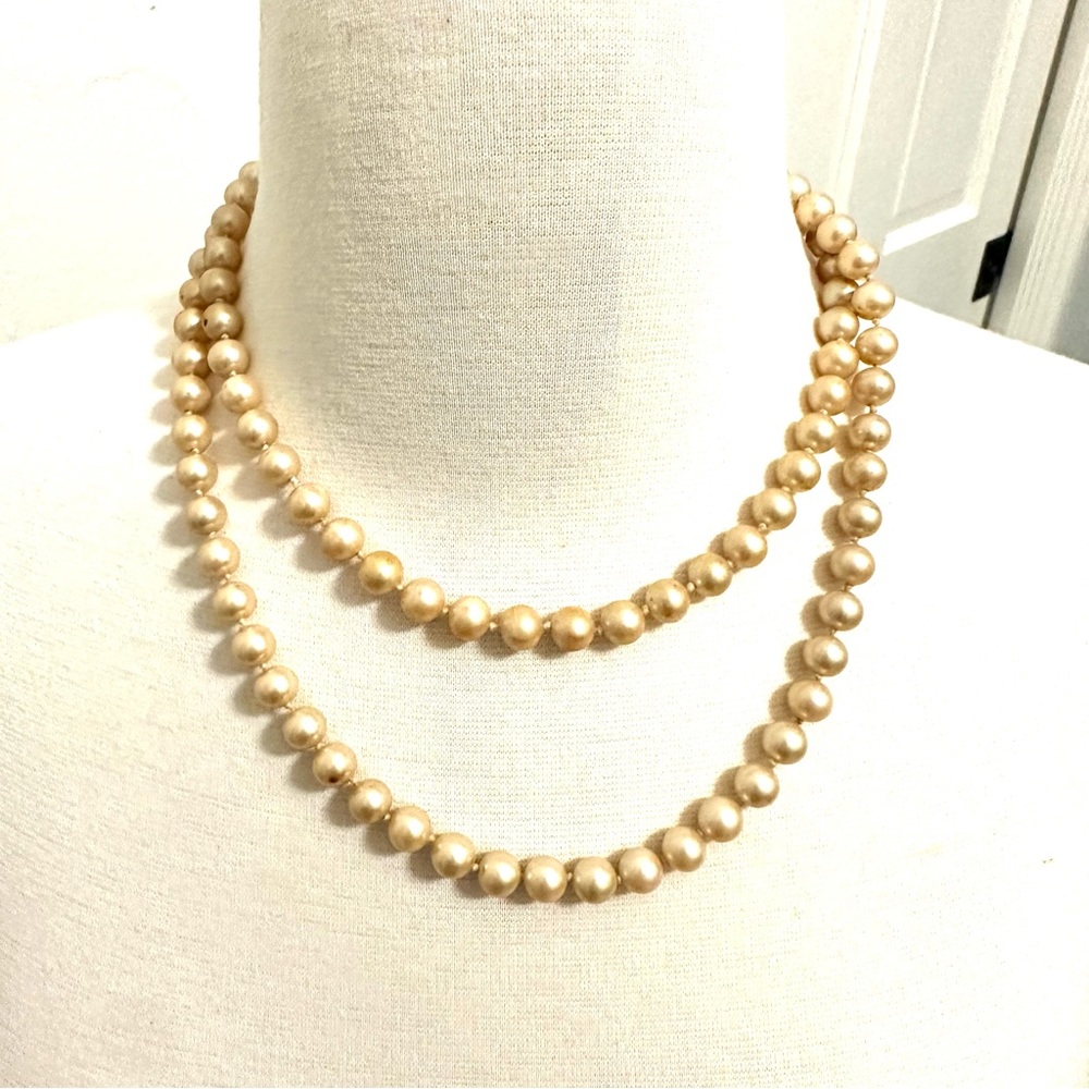 Marbella long pearl strand. Wedding ready
